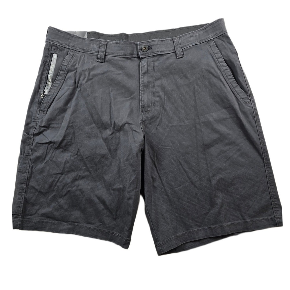 Weatherproof Trail Utility Shorts Mens 38 Grey Cotton Ripstop Trail Utility NEW